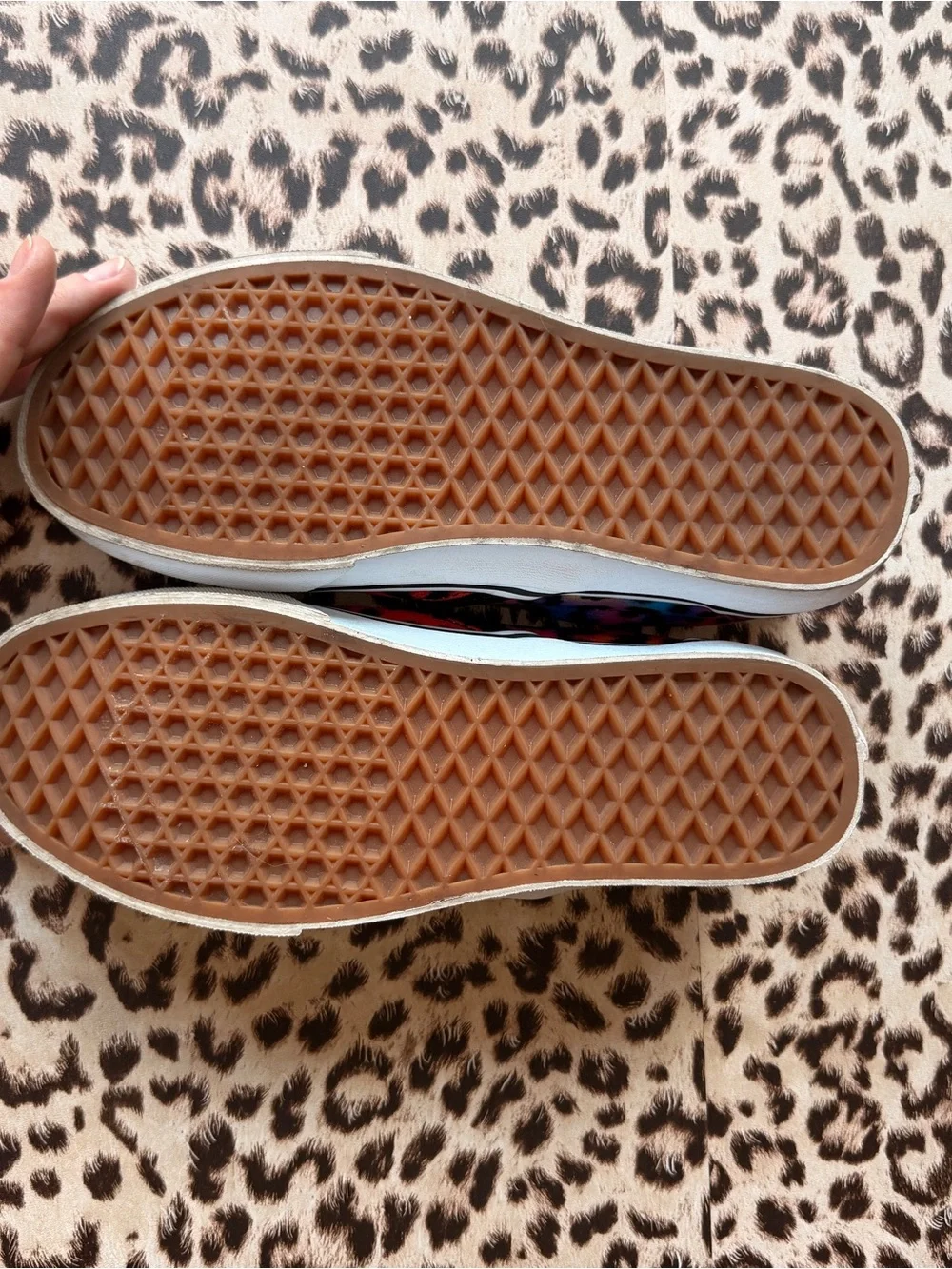Vans Women’s Rainbow Leopard Slip-On Shoes